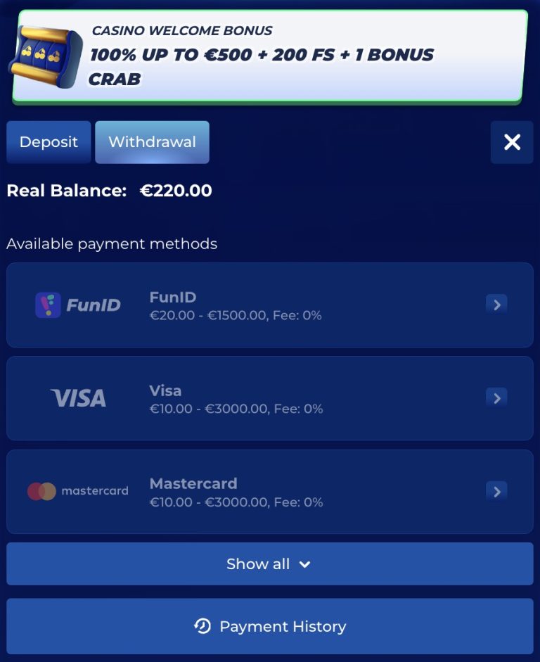 BassBet Casino Sito Ufficiale | Bonus fino a €500 + 200 Giri Gratis